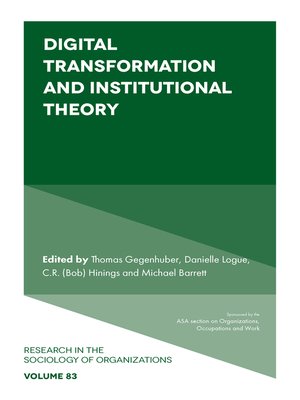 cover image of Digital Transformation and Institutional Theory